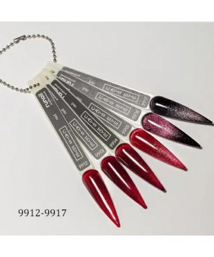 Гель-лак кошачий глаз RED Cat's eye №9912-9917, 1 штука