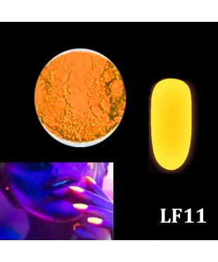 Порошок люминофор желтый (светится в темноте) для дизайна ногтей LF11