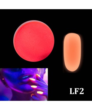 Порошок люминофор красный (светится в темноте) для дизайна ногтей LF2