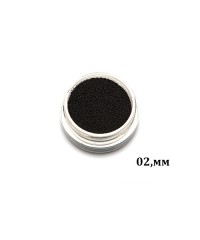 Бульонки супер мелкие - черные 0,2 мм (3 гр.)