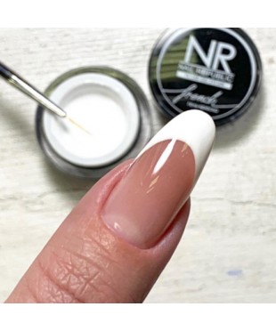 Гель-краска Nail Republic для френча и тонких линий белая 5 гр.