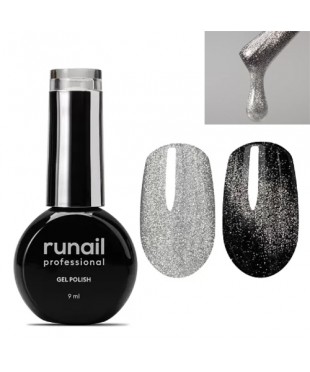 Гель-лак gel-polish Cat's eye SILVER 9 мл, №9771