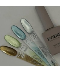 Гель-лак кошачий глаз EVIENE Luster №01 - 04, 10 мл. 1 штука