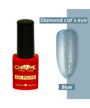 Гель-лак ШАРМ Diamond cat's eye gel polish blue