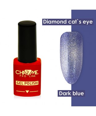 Гель-лак ШАРМ Diamond cat's eye gel polish dark blue