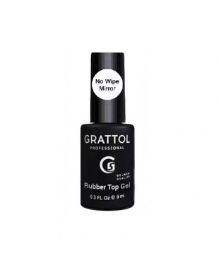 Топ без липкого слоя GRATTOL MIRROR  NO WIPE Top GEL, 9 мл
