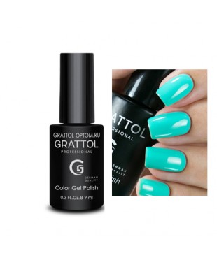 Гель-лак GRATTOL 61 Light Turquoise (Светло-Бирюзовый)