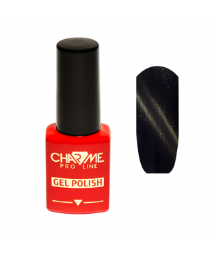Гель-лак CHARME Cat's eye effect GLORIA 19 - черный жемчуг