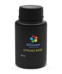 Жесткая база для тонких и ломких ногтей прозрачная Bloom Strong base 30 мл