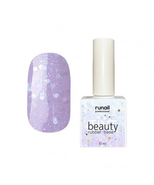 Каучуковая цветная база RUNAIL beautyTINT (glitter mix), 10 мл №6775