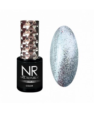 Гель-лак Nail Republic 419 Зеркальное серебро,10мл