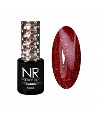 Гель-лак Nail Republic 424 Мерцающий рубин,10мл