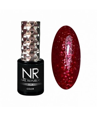 Гель-лак Nail Republic 430 Мерцающий красный циркон,10мл