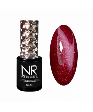 Гель-лак Nail Republic 452 Мерцающий красно-коричневый,10мл