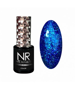 Гель-лак Nail Republic 464 Мерцающий синий бриллиант,10мл