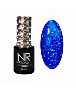 Гель-лак Nail Republic 465 Мерцающий лазурно-синий,10мл