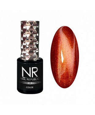 Гель-лак Nail Republic 504 CAT-effect Огненный перламутр,10мл