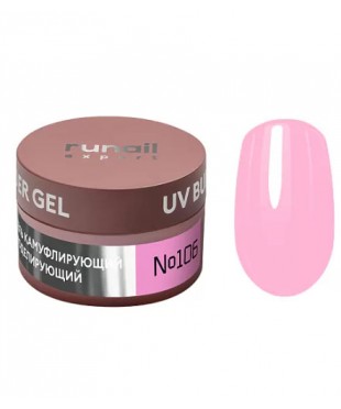 Гель моделирующий UV BUILDER GEL Runail Expert №106, ярко-розовый 15г