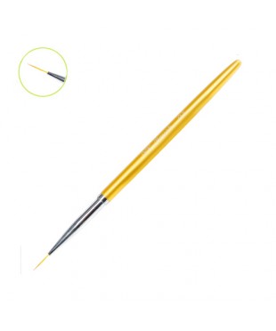 Кисть для прорисовки ультратонкий ворс с золотой ручкой "IRISK" №3