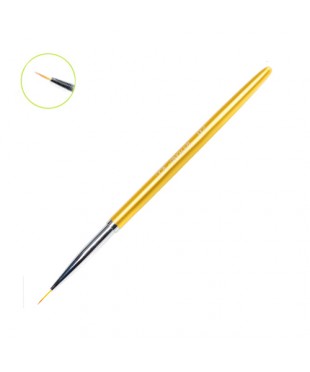Кисть для прорисовки ультратонкий ворс с золотой ручкой "IRISK" №2