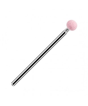 Фреза корундовая шаровидная 5 мм, розовая мелкая зернистость