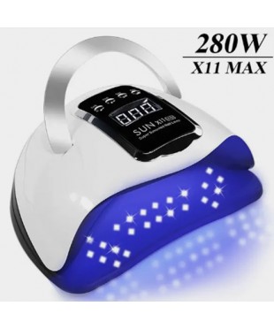 Лампа для сушки ногтей SUN X11 с подставкой для телефона, 63 диода, 288 Вт