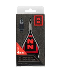 Кусачки для кутикулы Nippon Nippers N-01-4, лезвие 4 мм. двойная пружина, матовые