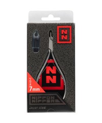 Кусачки для кутикулы Nippon Nippers N-01-7, лезвие 7 мм. двойная пружина, матовые