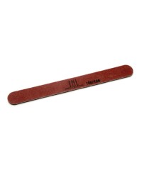 Пилка для ногтей тонкая 100/180 красная, деревянная основа