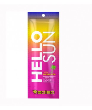 Soleo, Ультра-ускоритель для загара Hello Sun с маслом какао, 15 мл