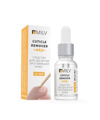 MILV, Средство для удаления ороговевшей кожи «Сuticle remover «Мёд» 15 мл.
